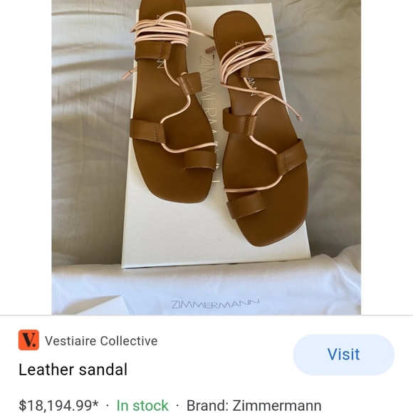 ZIMMERMANN leather sandals (37) - Picture 6 of 6